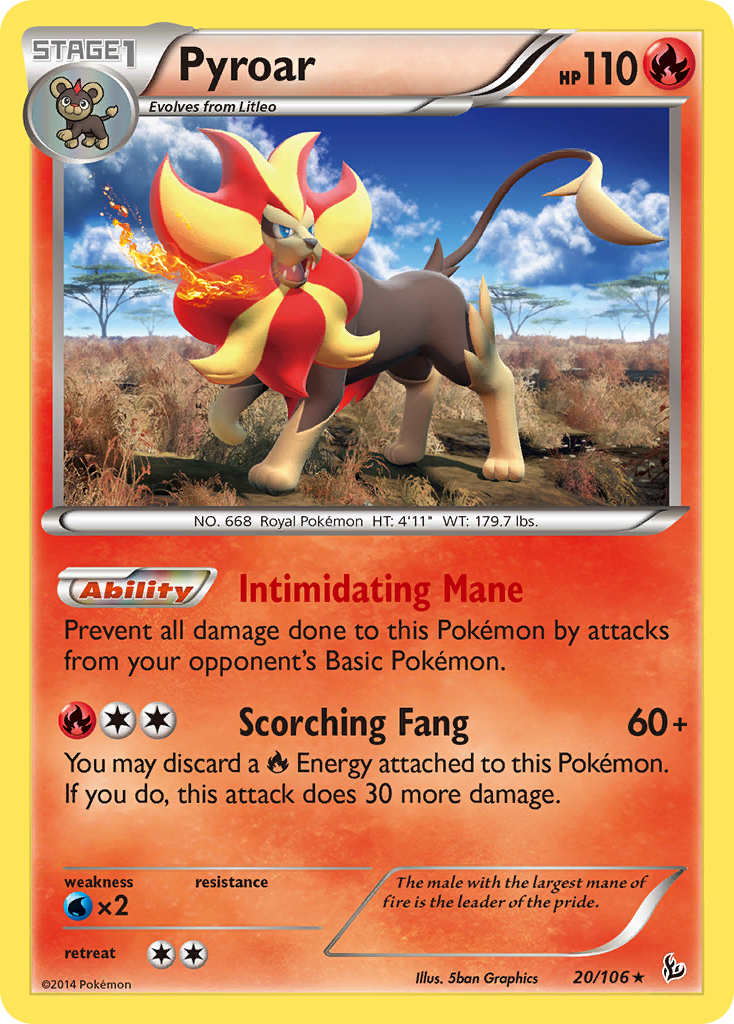 Pyroar (20/106) [XY: Flashfire] | Tabernacle Games