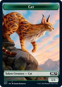 Cat (020) // Dog Double-sided Token [Core Set 2021 Tokens] | Tabernacle Games