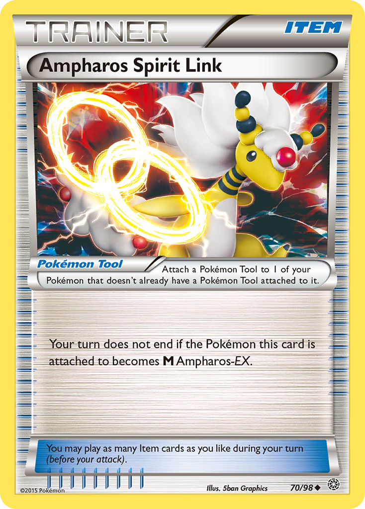 Ampharos Spirit Link (70/98) [XY: Ancient Origins] | Tabernacle Games