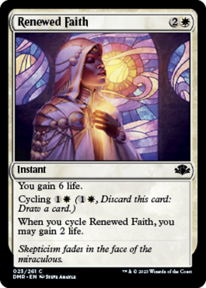 Renewed Faith [Dominaria Remastered] | Tabernacle Games