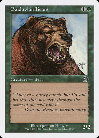 Balduvian Bears [Deckmasters] | Tabernacle Games