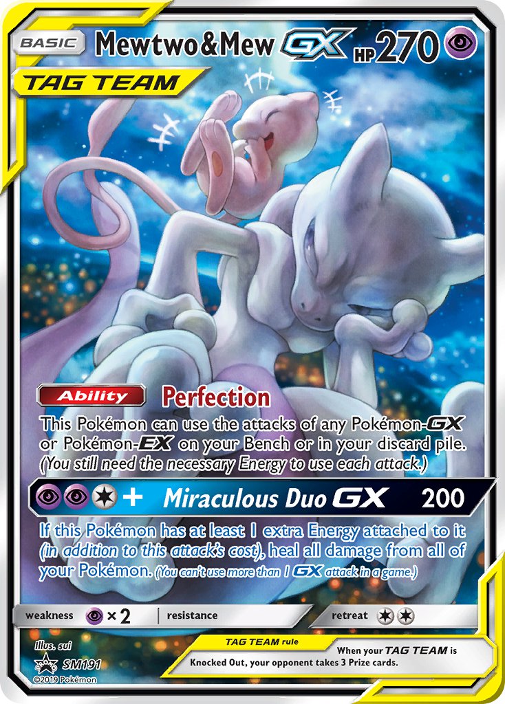 Mewtwo & Mew GX (SM191) [Sun & Moon: Black Star Promos] | Tabernacle Games