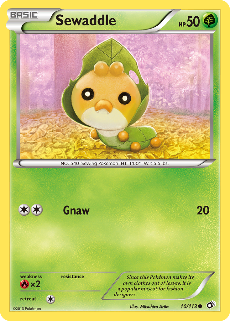 Sewaddle (10/113) [Black & White: Legendary Treasures] | Tabernacle Games