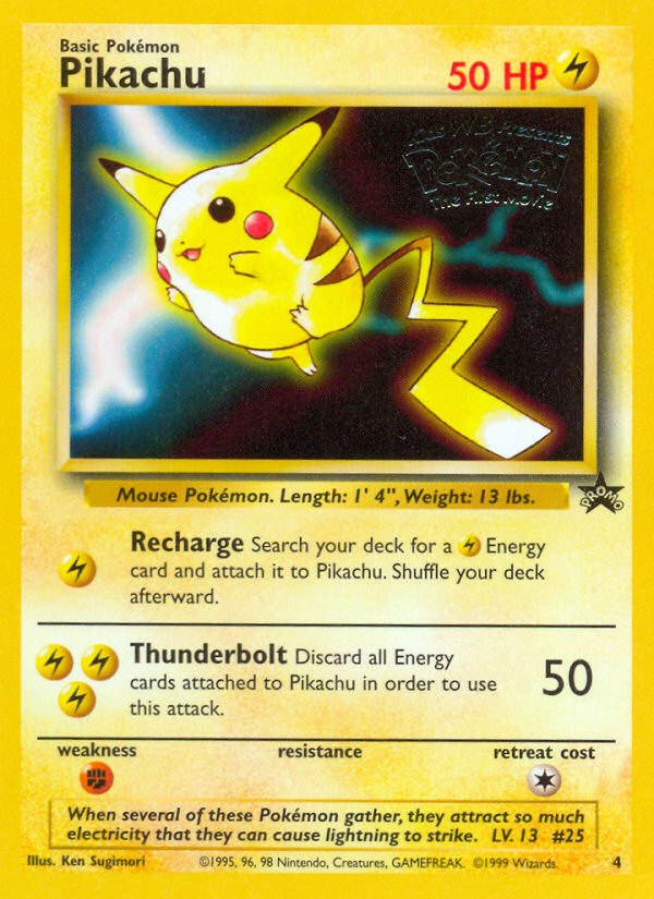 Pikachu (4) [Wizards of the Coast: Black Star Promos] | Tabernacle Games