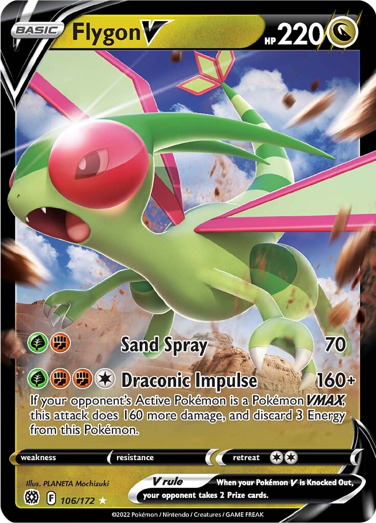 Flygon V (106/172) [Sword & Shield: Brilliant Stars] | Tabernacle Games