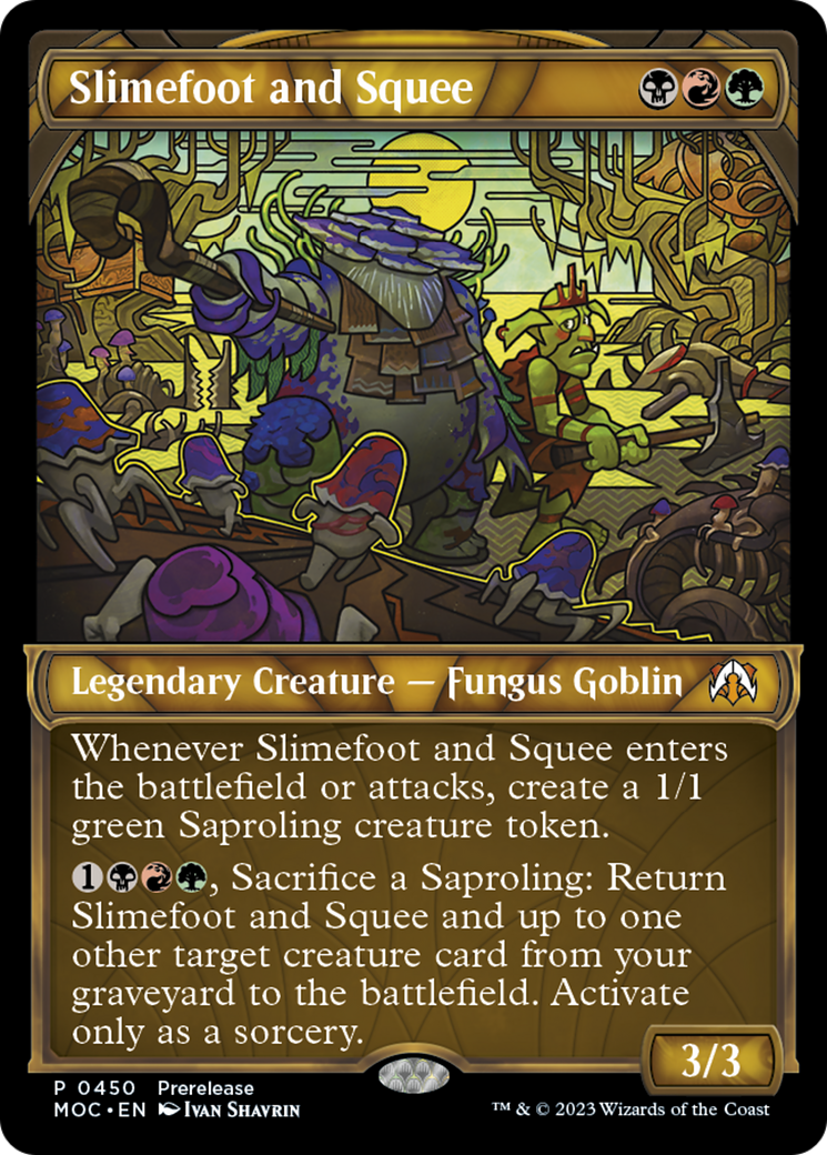 Slimefoot and Squee (Showcase Planar Booster Fun) [March of the Machine Commander Prerelease Promos] | Tabernacle Games