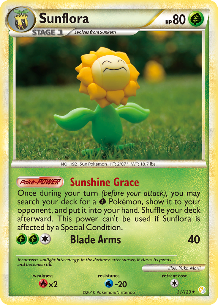 Sunflora (31/123) [HeartGold & SoulSilver: Base Set] | Tabernacle Games