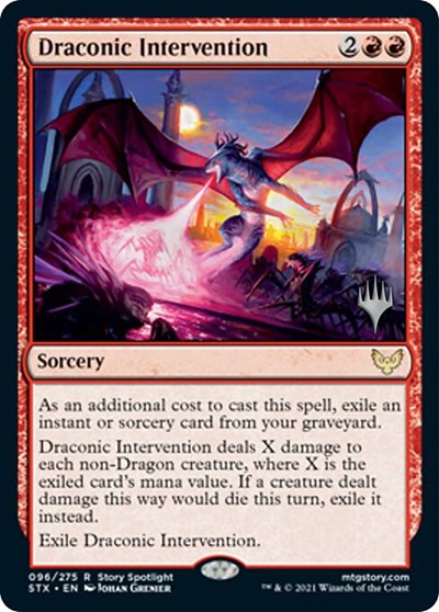 Draconic Intervention (Promo Pack) [Strixhaven: School of Mages Promos] | Tabernacle Games