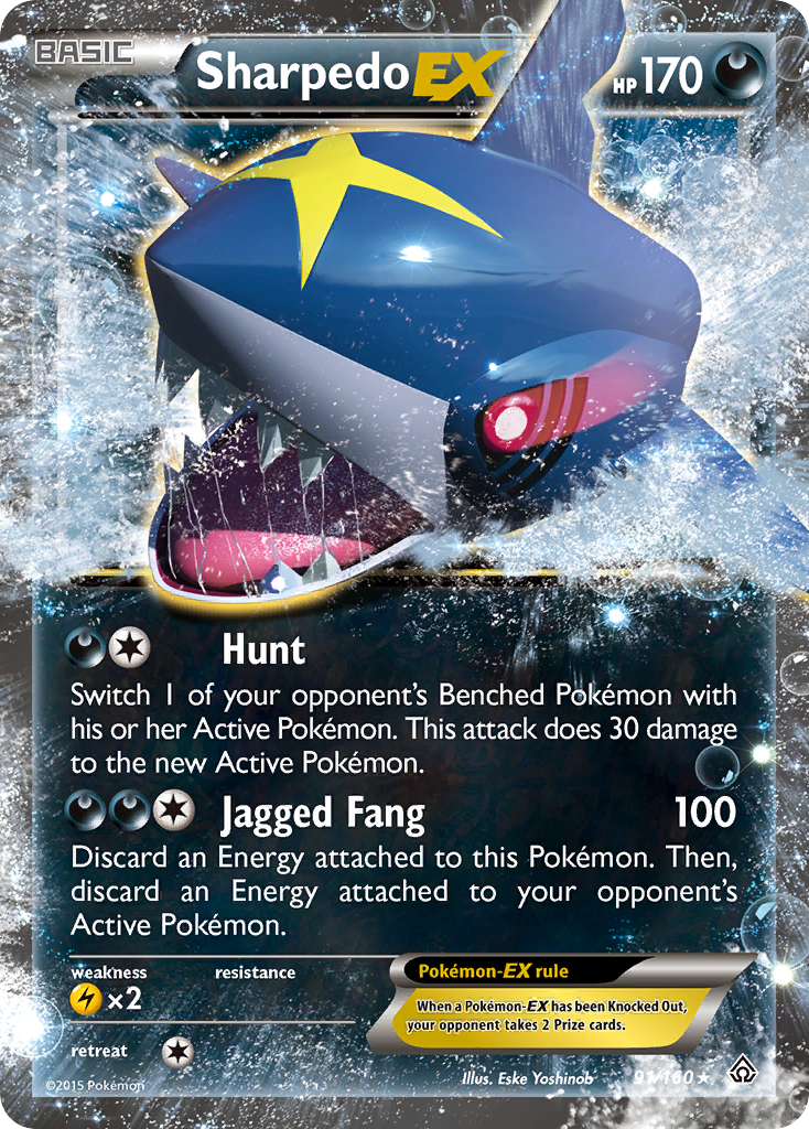 Sharpedo EX (91/160) [XY: Primal Clash] | Tabernacle Games