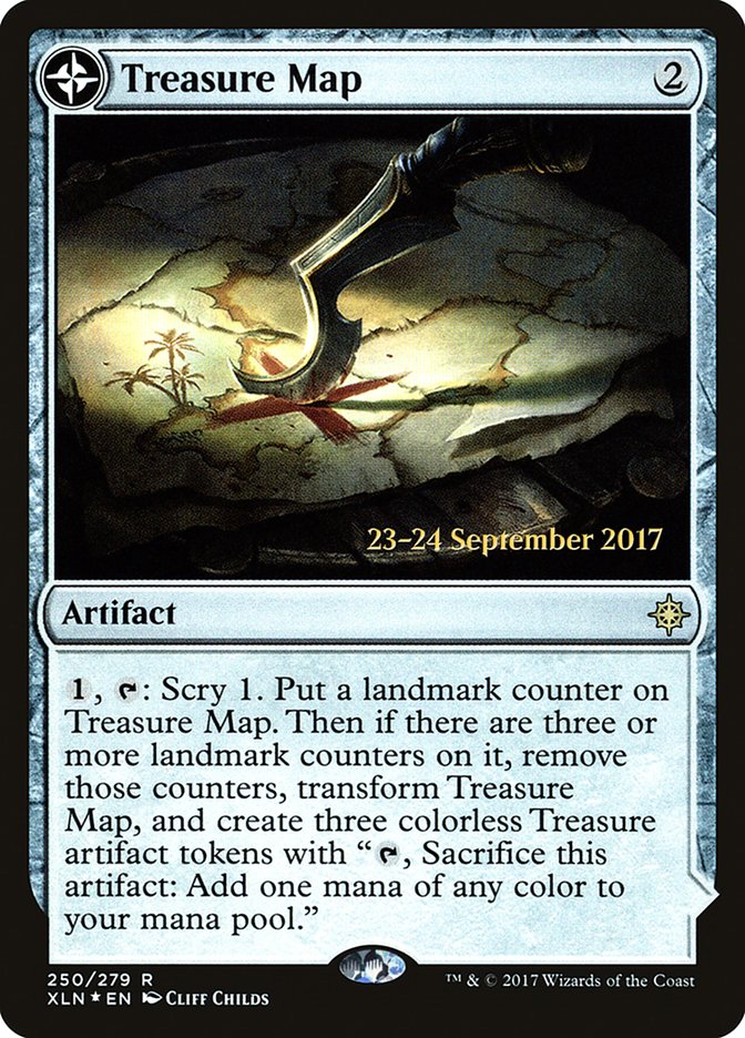 Treasure Map // Treasure Cove  [Ixalan Prerelease Promos] | Tabernacle Games