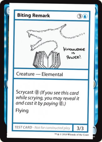 Biting Remark (2021 Edition) [Mystery Booster Playtest Cards] | Tabernacle Games