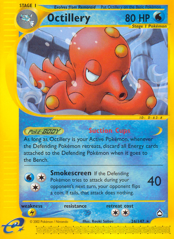 Octillery (26/147) [Aquapolis] | Tabernacle Games