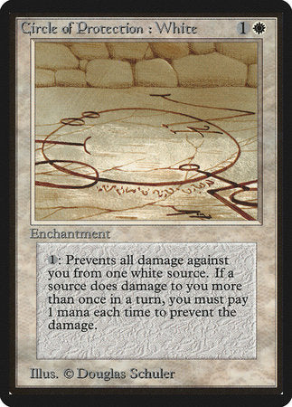 Circle of Protection: White [Limited Edition Beta] | Tabernacle Games