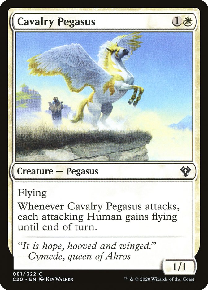 Cavalry Pegasus [Commander 2020] | Tabernacle Games