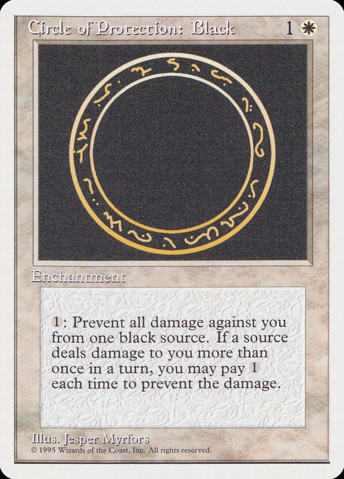 Circle of Protection: Black [Rivals Quick Start Set] | Tabernacle Games