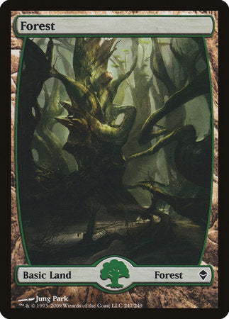 Forest (247) - Full Art [Zendikar] | Tabernacle Games