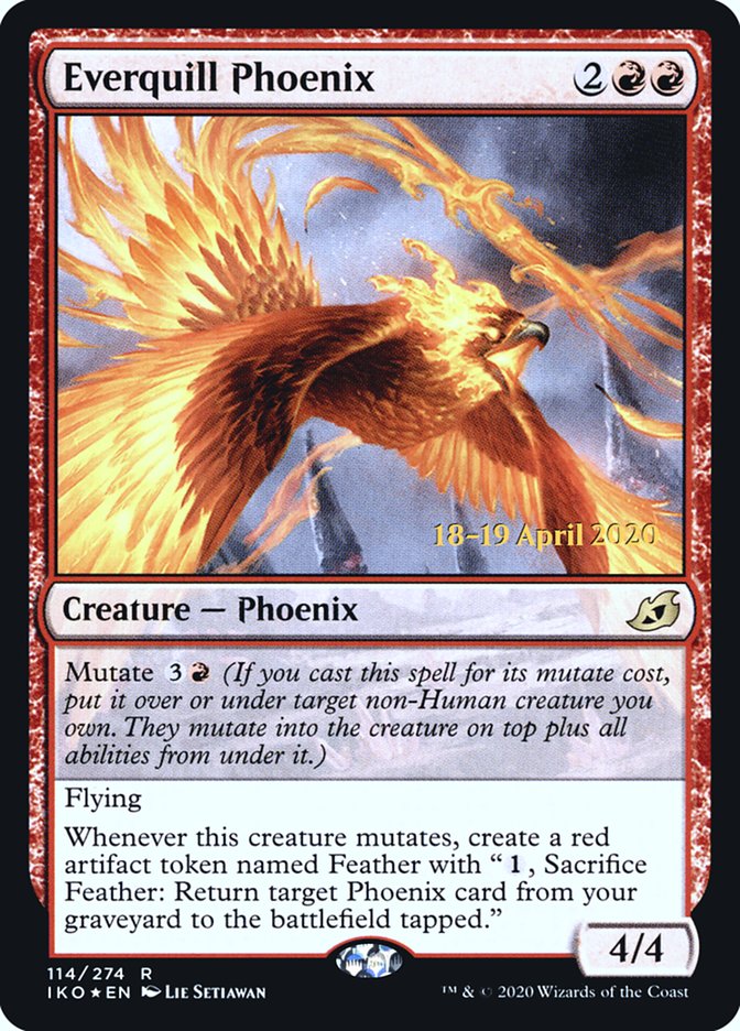 Everquill Phoenix  [Ikoria: Lair of Behemoths Prerelease Promos] | Tabernacle Games