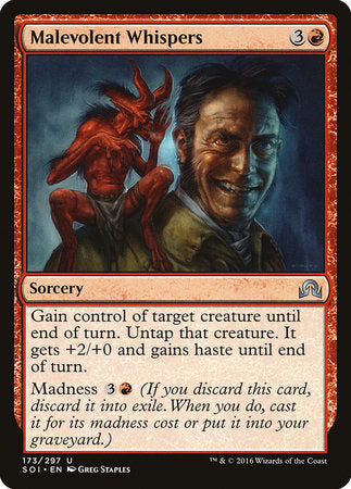 Malevolent Whispers [Shadows over Innistrad] | Tabernacle Games