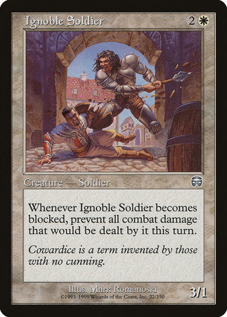 Ignoble Soldier [Mercadian Masques] | Tabernacle Games