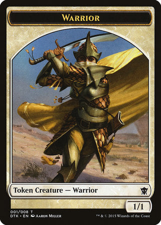 Warrior Token [Dragons of Tarkir Tokens] | Tabernacle Games