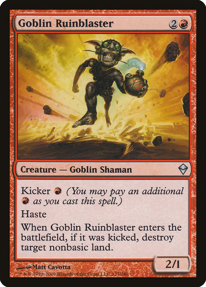 Goblin Ruinblaster [Zendikar] | Tabernacle Games