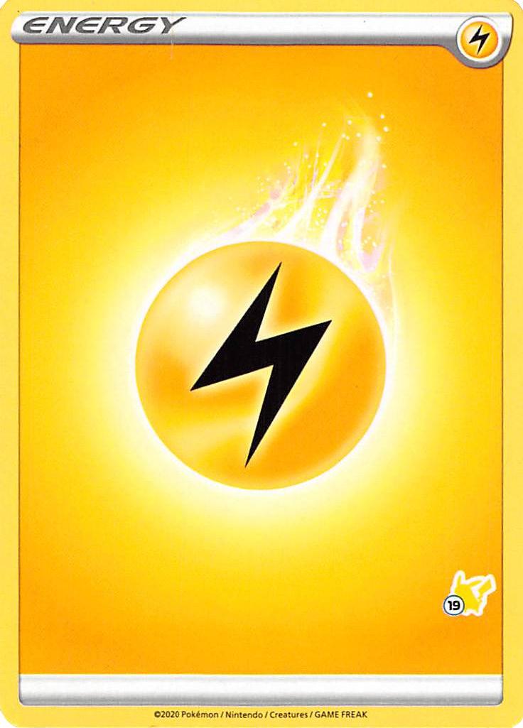 Lightning Energy (Pikachu Stamp #19) [Battle Academy 2022] | Tabernacle Games