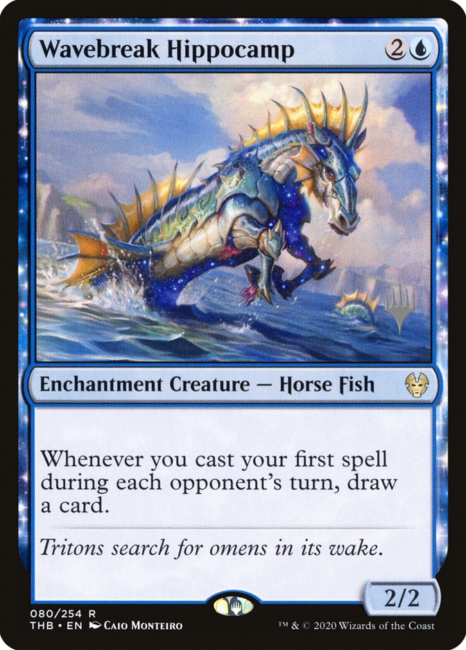 Wavebreak Hippocamp (Promo Pack) [Theros Beyond Death Promos] | Tabernacle Games