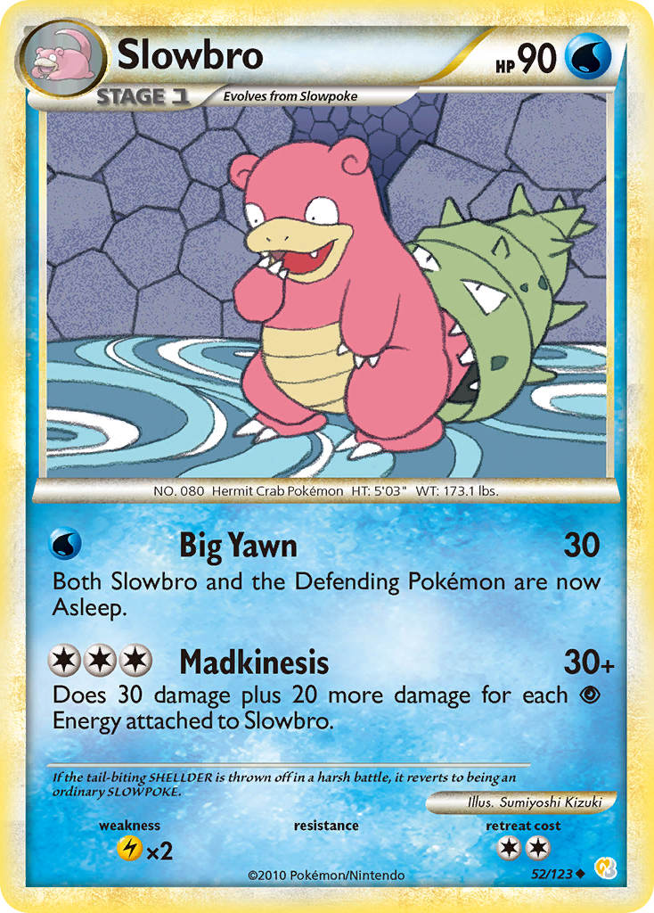 Slowbro (52/123) [HeartGold & SoulSilver: Base Set] | Tabernacle Games