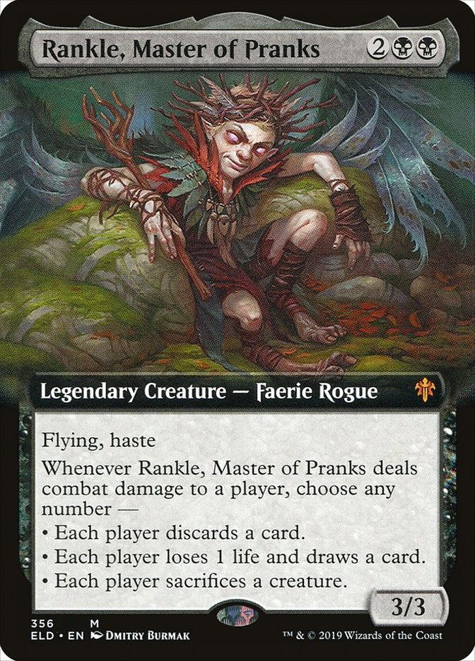 Rankle, Master of Pranks (Extended Art) [Throne of Eldraine] | Tabernacle Games