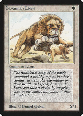 Savannah Lions [Limited Edition Beta] | Tabernacle Games