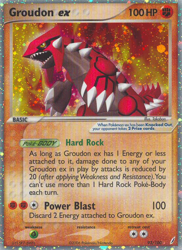 Groudon ex (93/100) [EX: Crystal Guardians] | Tabernacle Games