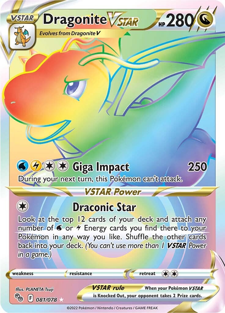 Dragonite VSTAR (081/078) [Pokémon GO] | Tabernacle Games