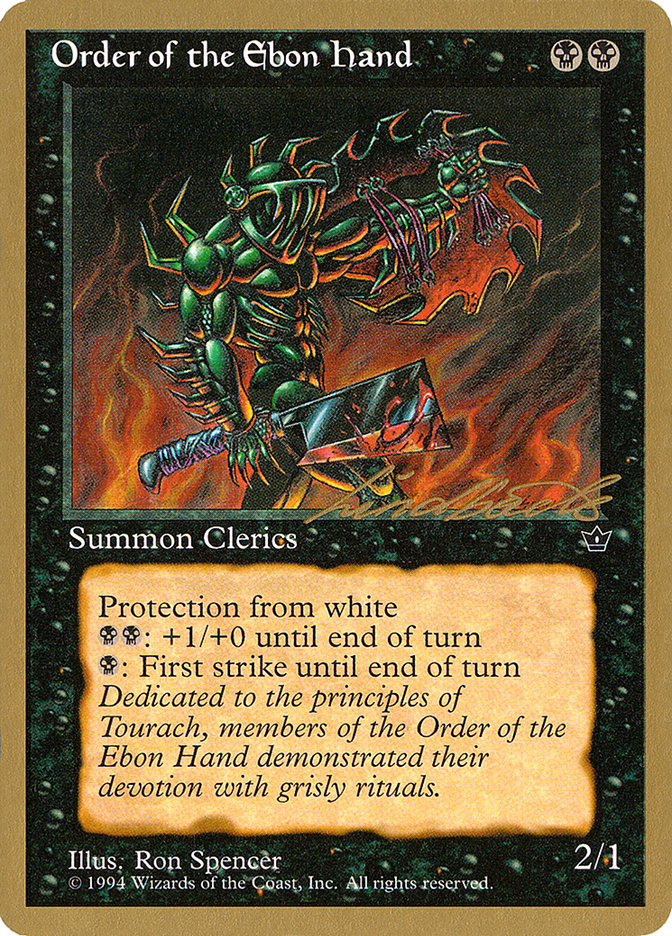 Order of the Ebon Hand (Spencer) (Leon Lindback) [Pro Tour Collector Set] | Tabernacle Games