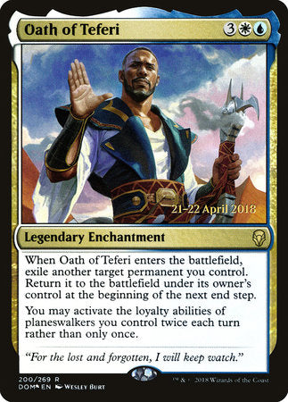Oath of Teferi [Dominaria Promos] | Tabernacle Games