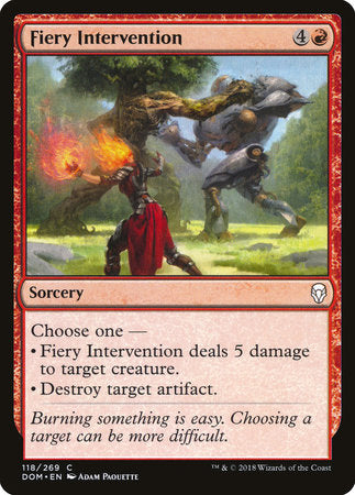 Fiery Intervention [Dominaria] | Tabernacle Games