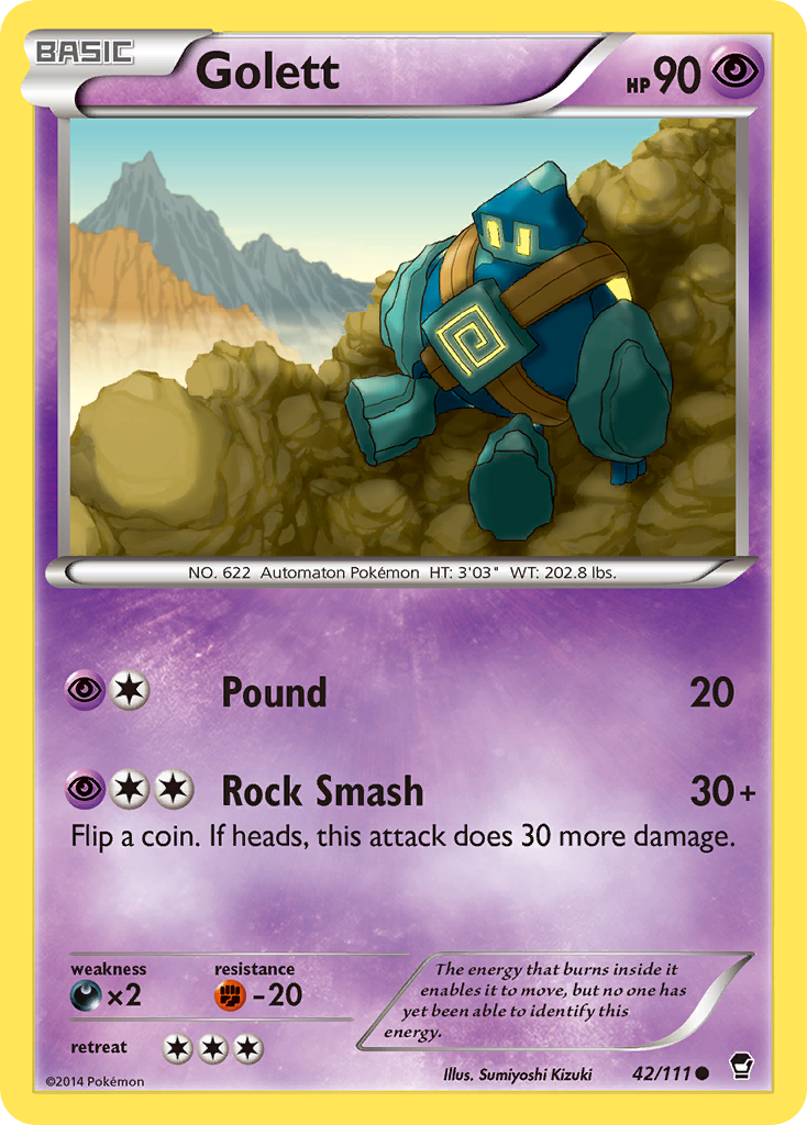 Golett (42/111) [XY: Furious Fists] | Tabernacle Games