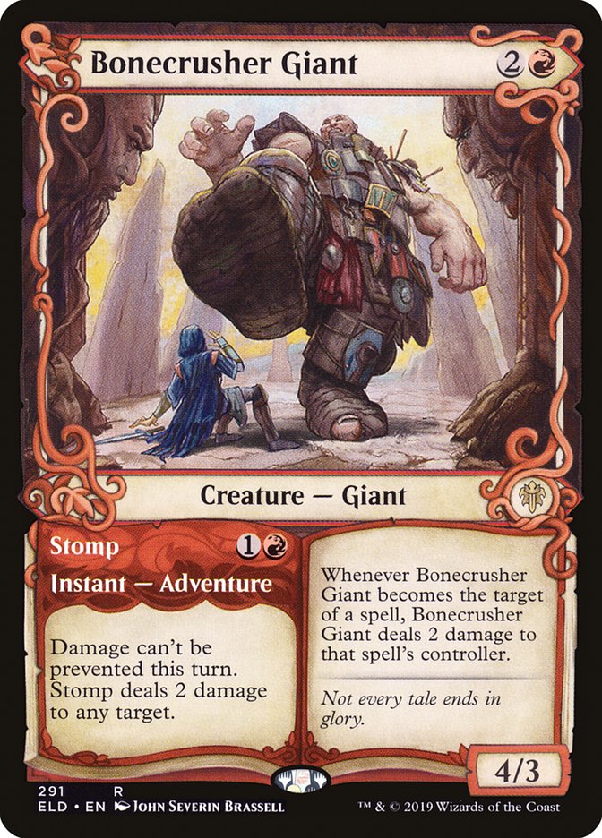 Bonecrusher Giant // Stomp (Showcase) [Throne of Eldraine] | Tabernacle Games