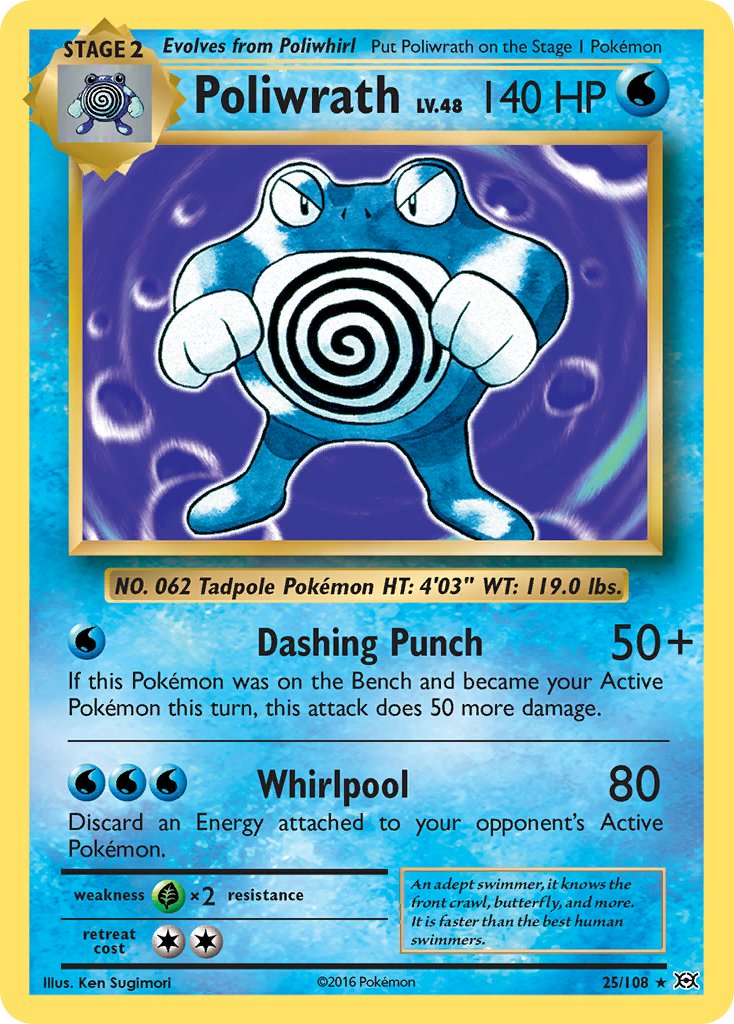 Poliwrath (25/108) (Theme Deck Exclusive) [XY: Evolutions] | Tabernacle Games
