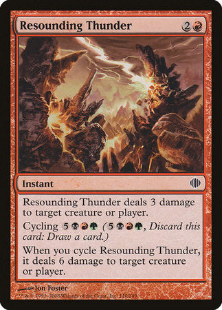 Resounding Thunder [Shards of Alara] | Tabernacle Games