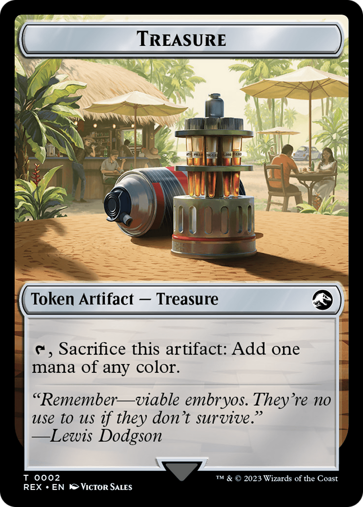 Treasure (0002) // Golem Double-Sided Token [Jurassic World Collection Tokens] | Tabernacle Games