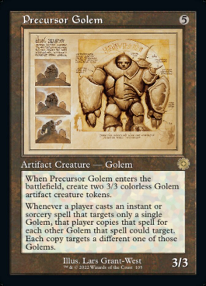 Precursor Golem (Retro Schematic) [The Brothers' War Retro Artifacts] | Tabernacle Games
