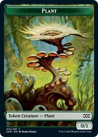 Plant // Saproling Double-sided Token [Double Masters Tokens] | Tabernacle Games
