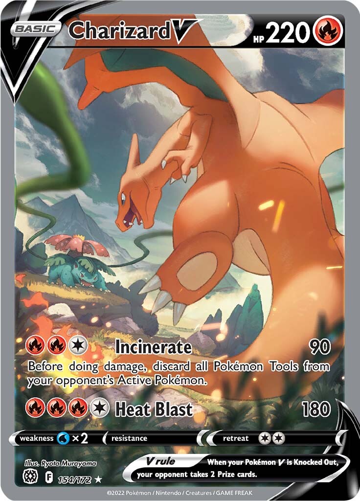 Charizard V (154/172) [Sword & Shield: Brilliant Stars] | Tabernacle Games