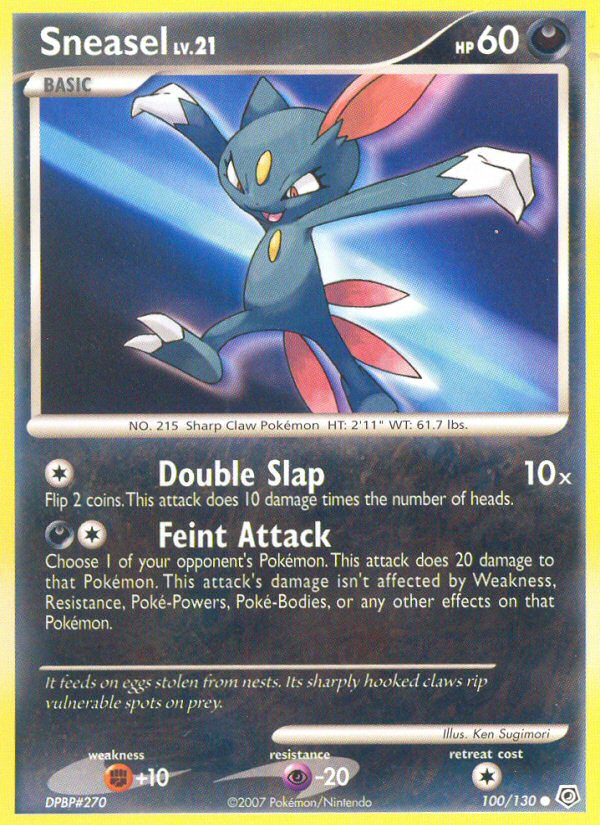 Sneasel (100/130) [Diamond & Pearl: Base Set] | Tabernacle Games