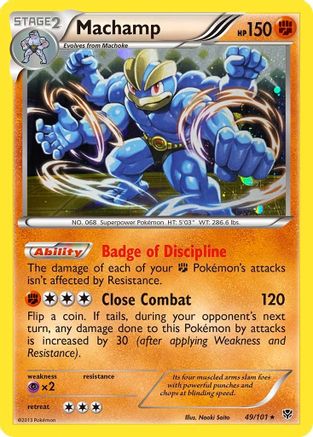 Machamp (49/101) (Cosmos Holo) [Black & White: Plasma Blast] | Tabernacle Games