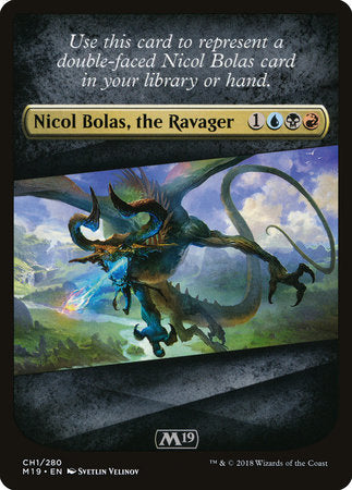 Checklist Card - Core Set 2019 (Nicol Bolas, the Ravager) [Core Set 2019 Tokens] | Tabernacle Games