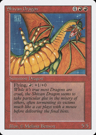 Shivan Dragon [Revised Edition] | Tabernacle Games