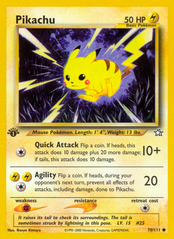 Pikachu (70/111) [Neo Genesis 1st Edition] | Tabernacle Games