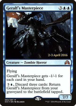 Geralf's Masterpiece [Shadows over Innistrad Promos] | Tabernacle Games