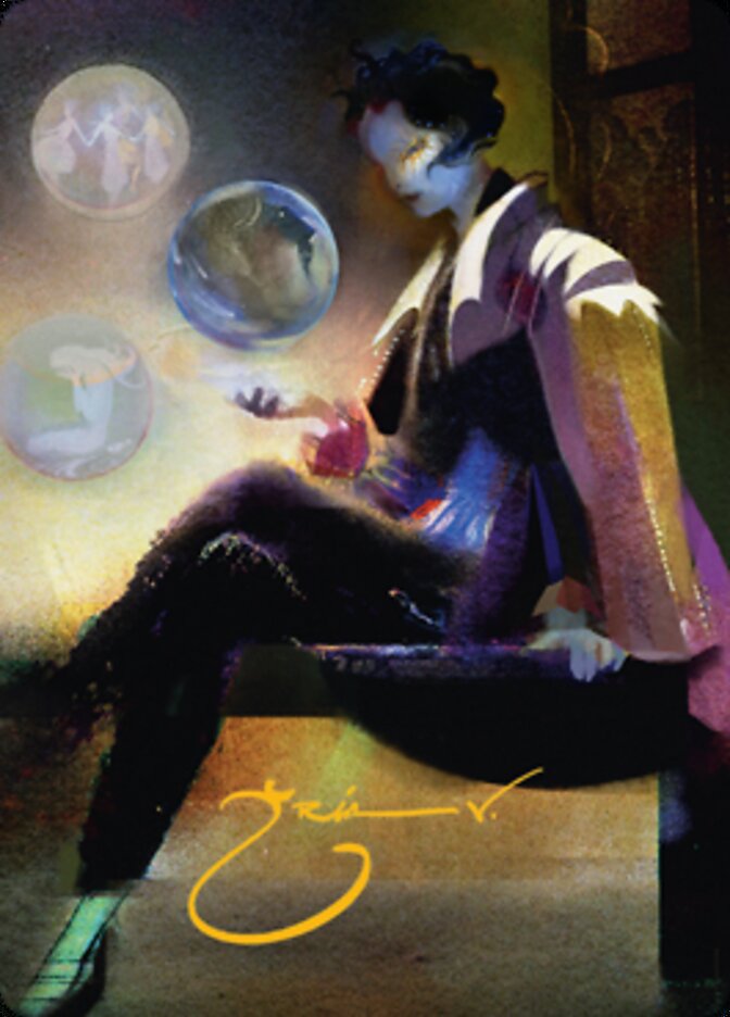 Obscura Interceptor Art Card (Gold-Stamped Signature) [Streets of New Capenna Art Series] | Tabernacle Games